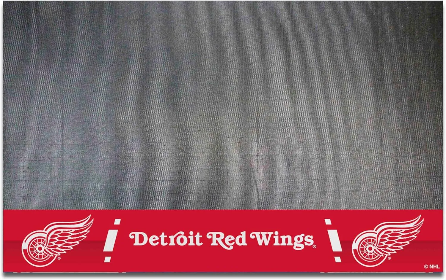 FANMATS 14234 Detroit Red Wings Vinyl Grill Mat - 26in. x 42in. - Deck Patio Protective Mat | Oil, flame, and UV resistant