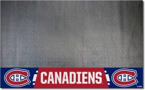 FANMATS 14239 Montreal Canadiens Vinyl Grill Mat - 26in. x 42in. - Deck Patio Protective Mat | Oil, flame, and UV resistant