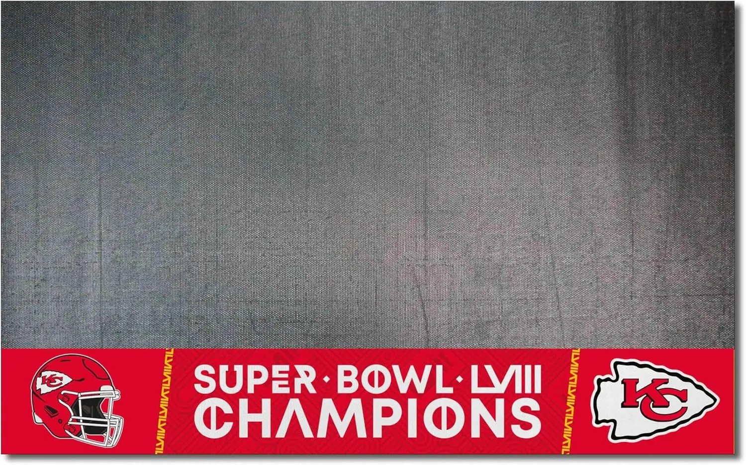 FANMATS NFL - Kansas City Chiefs Super Bowl LVIII Black Vinyl Grill Mat - 26in. x 42in.