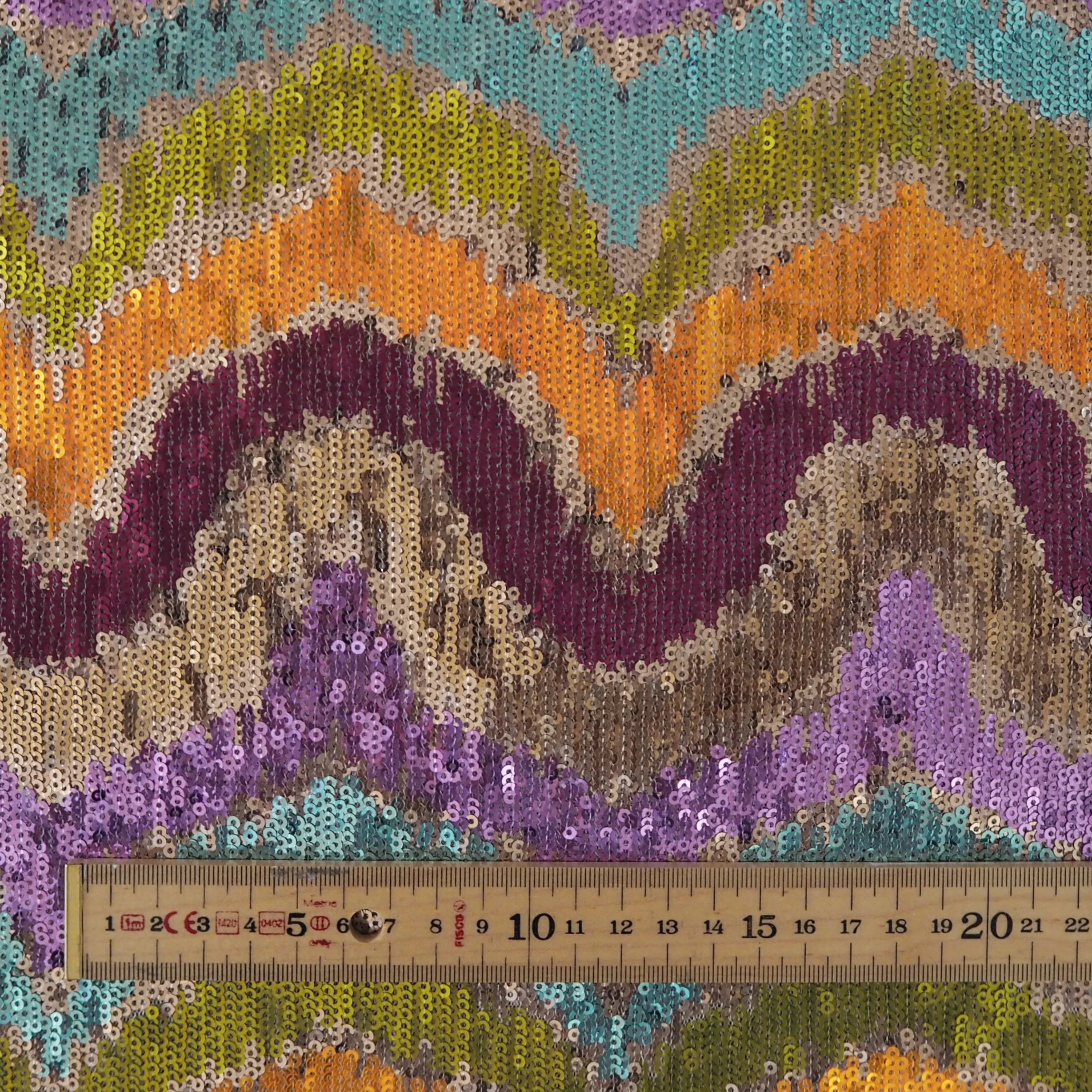 Festival Zigzag Sequin Fabric