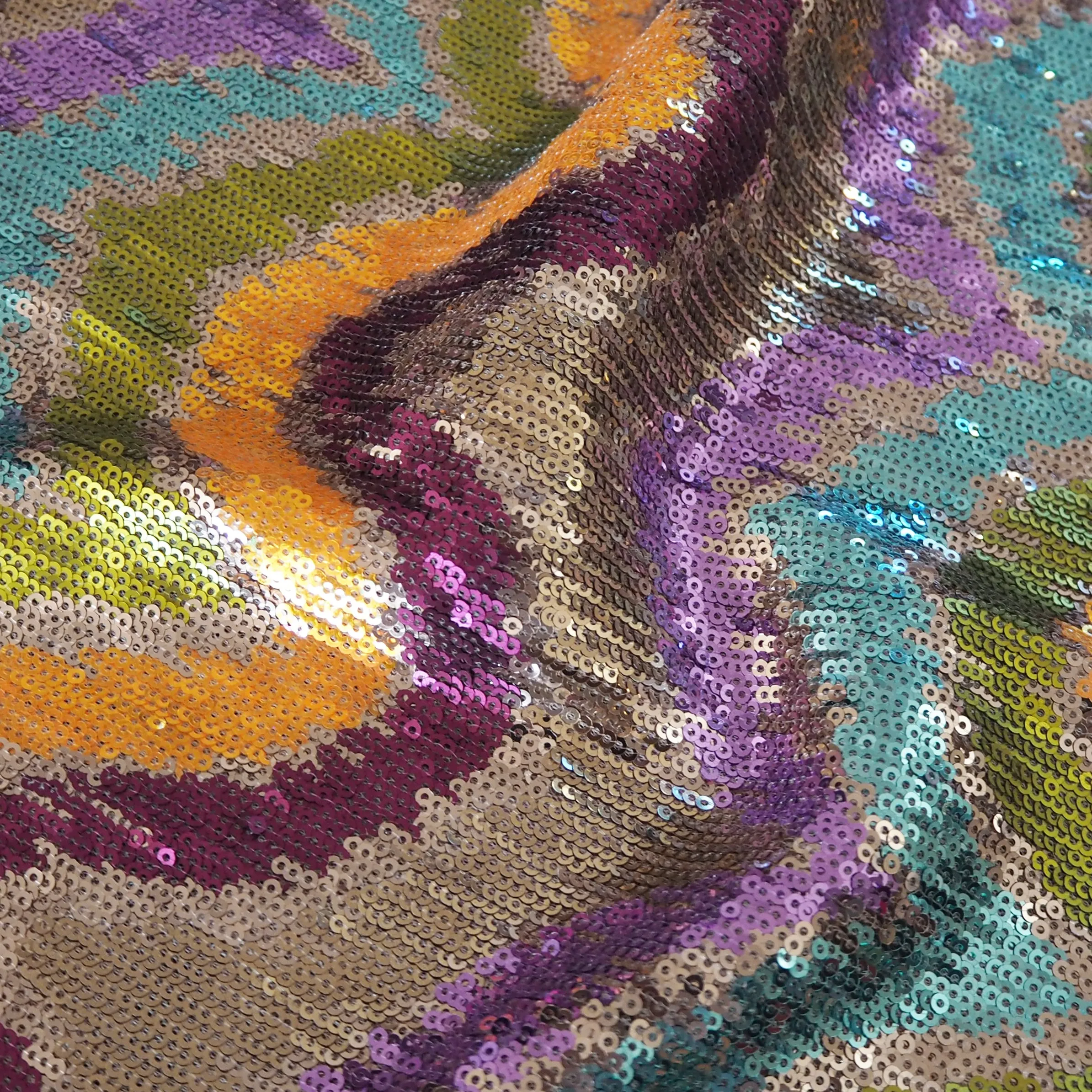 Festival Zigzag Sequin Fabric