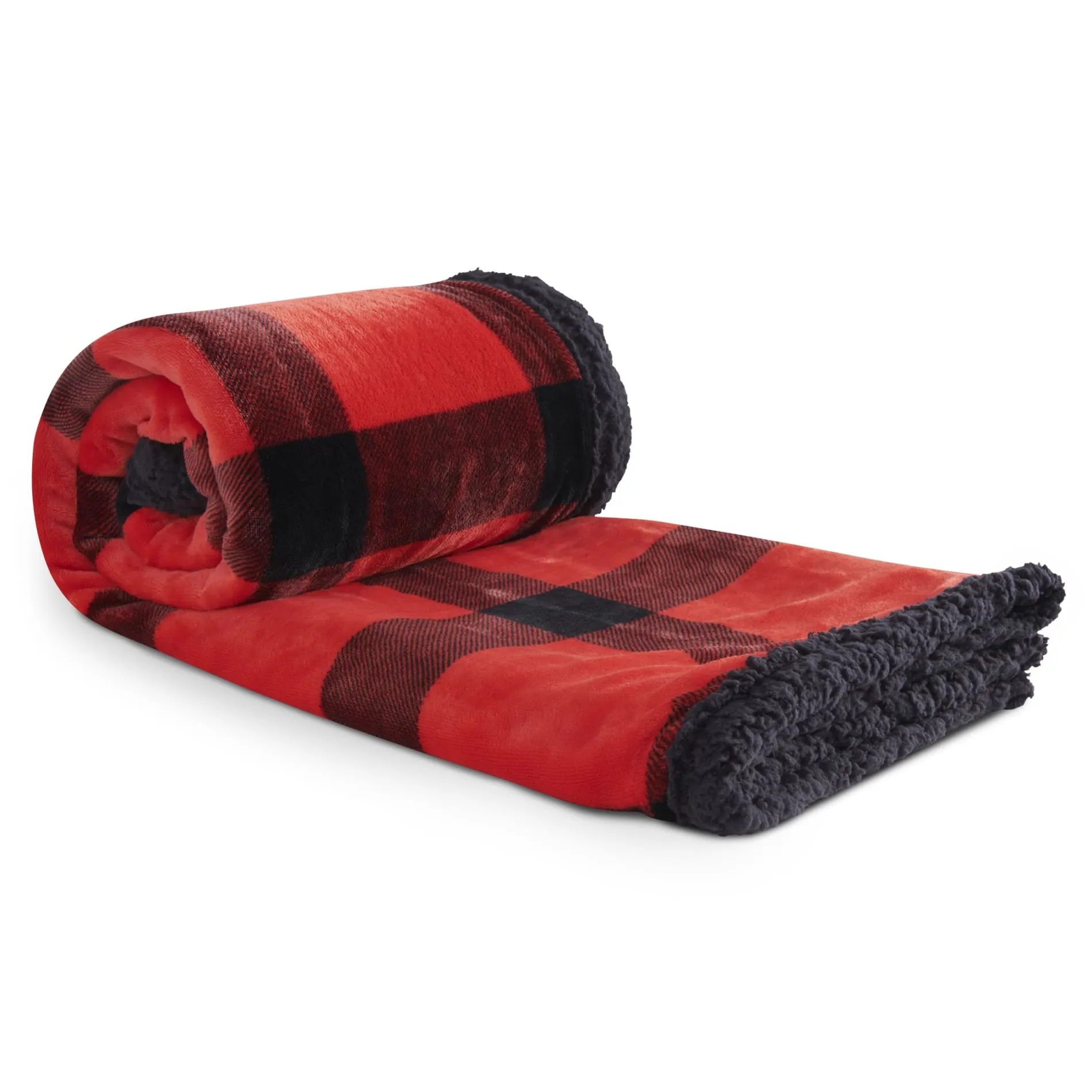 Field & Co.® Buffalo Plaid Sherpa Blanket