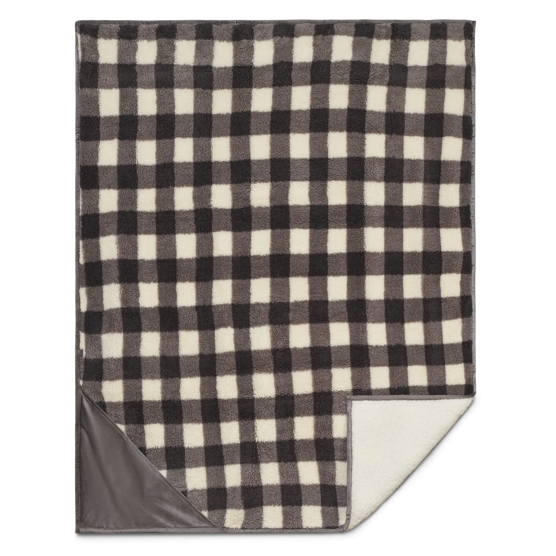 Field & Co.® Double Sided Plaid Sherpa Blanket