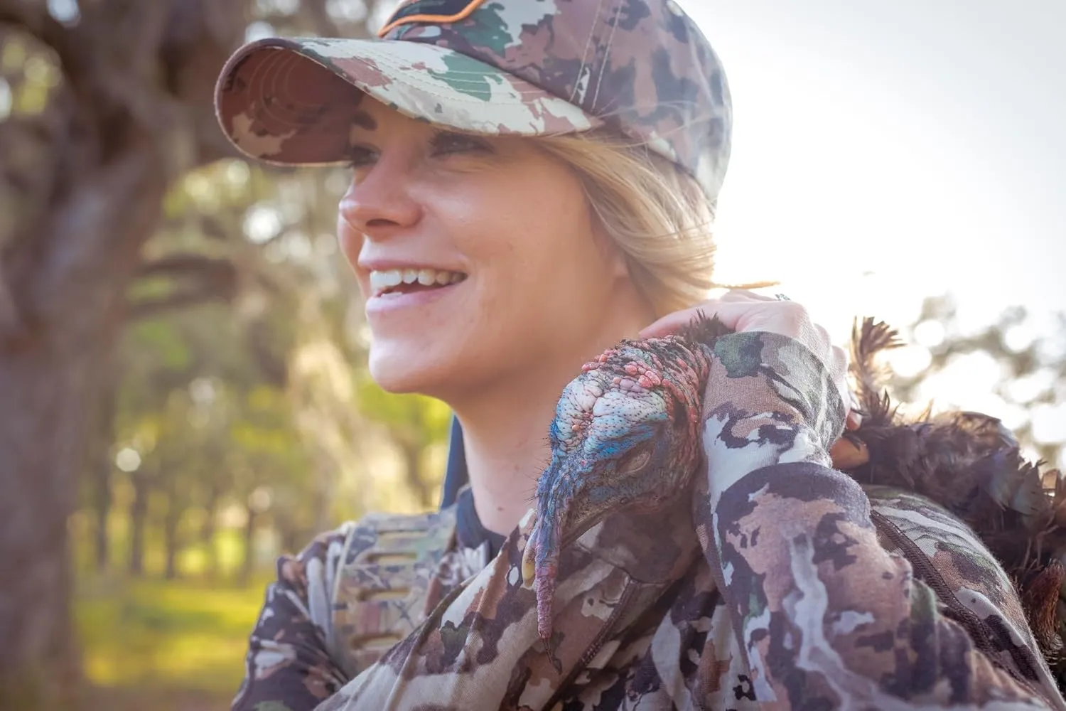 First Lite Women's Wick Quarter Zip - Ultralight Merino Wool Camo Hunting Baselayer