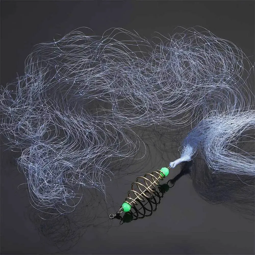 Fishing Bait Fishing Supplies Multi Size Fishing Cage Copper Fishing Net Spring Shoal Fishing Traps Luminous Netting