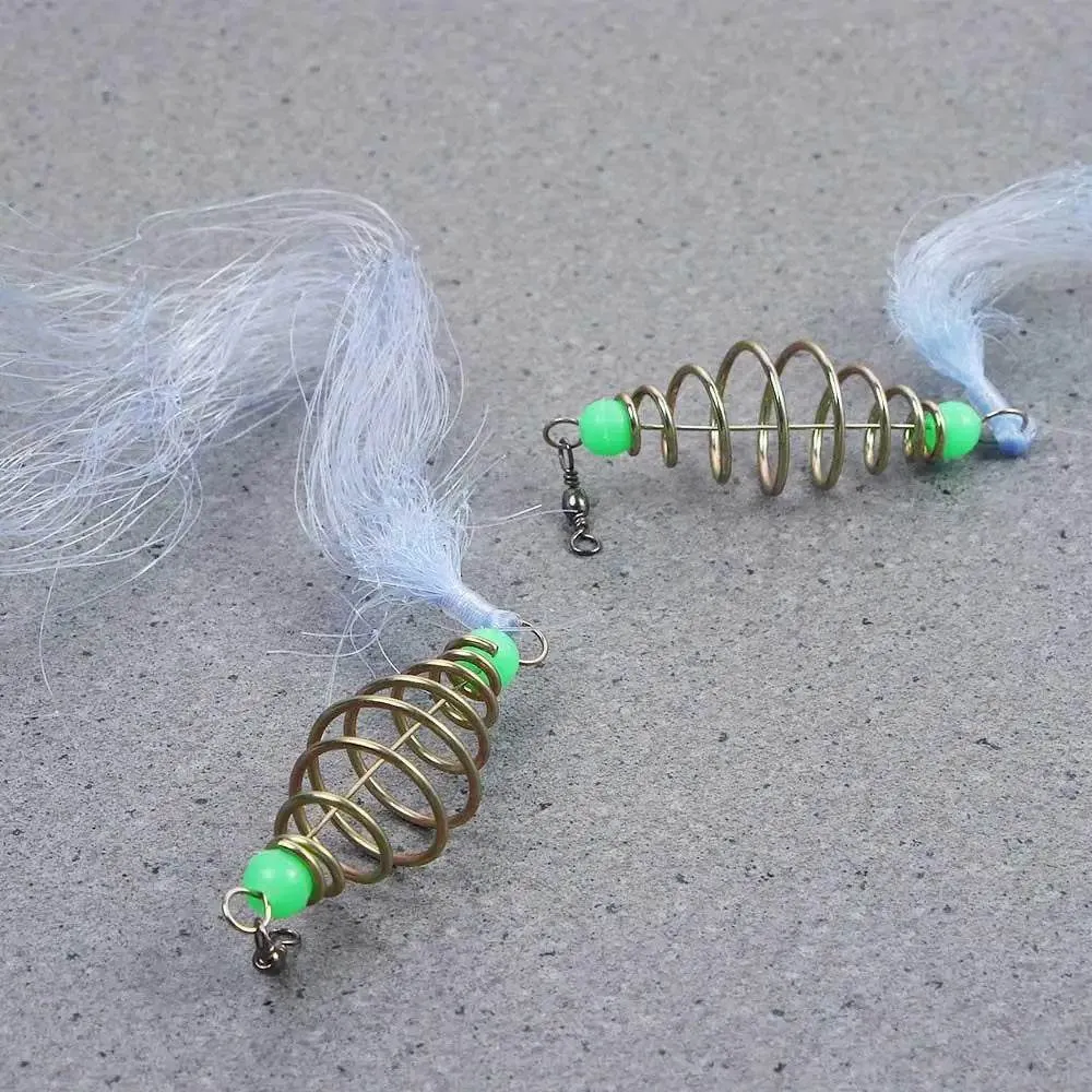 Fishing Bait Fishing Supplies Multi Size Fishing Cage Copper Fishing Net Spring Shoal Fishing Traps Luminous Netting