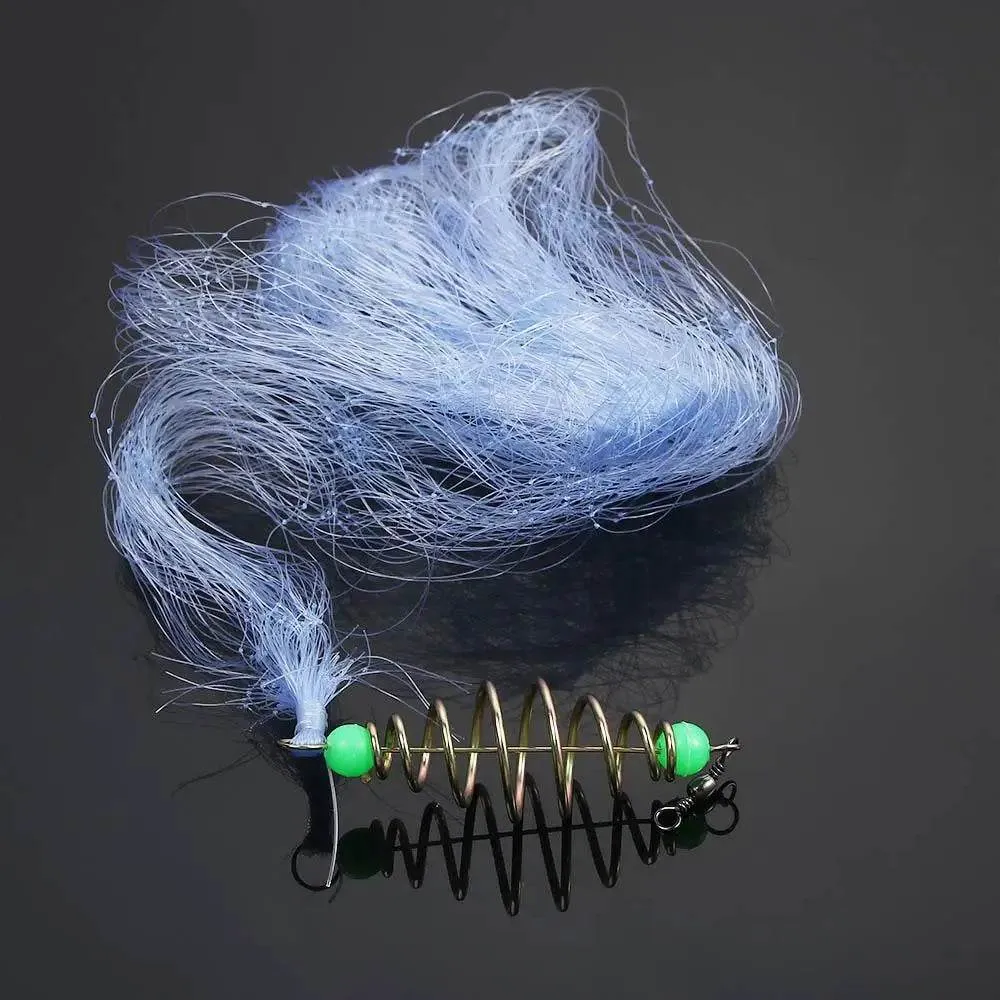 Fishing Bait Fishing Supplies Multi Size Fishing Cage Copper Fishing Net Spring Shoal Fishing Traps Luminous Netting