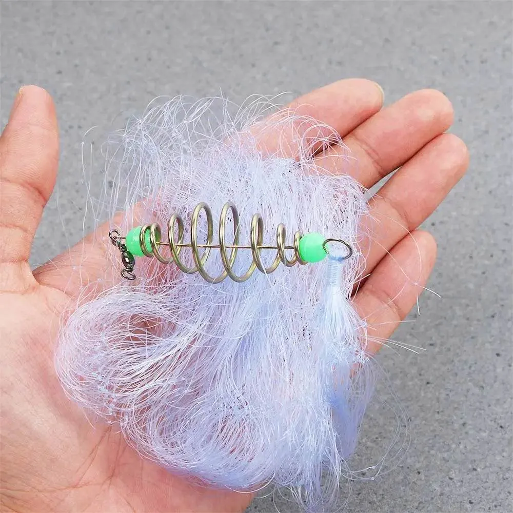 Fishing Bait Fishing Supplies Multi Size Fishing Cage Nylon Spring Shoal Luminous Netting Fishing Net Fishing Traps