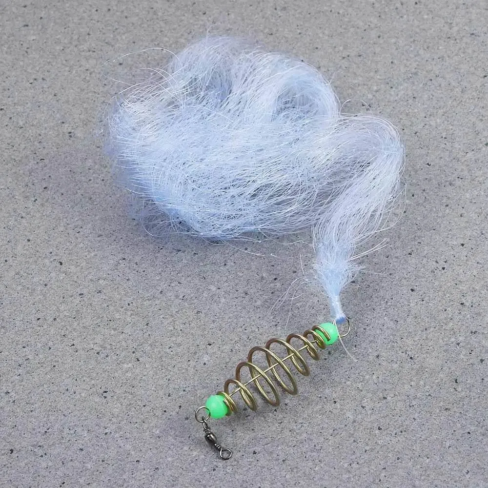 Fishing Bait Fishing Supplies Multi Size Fishing Cage Nylon Spring Shoal Luminous Netting Fishing Net Fishing Traps