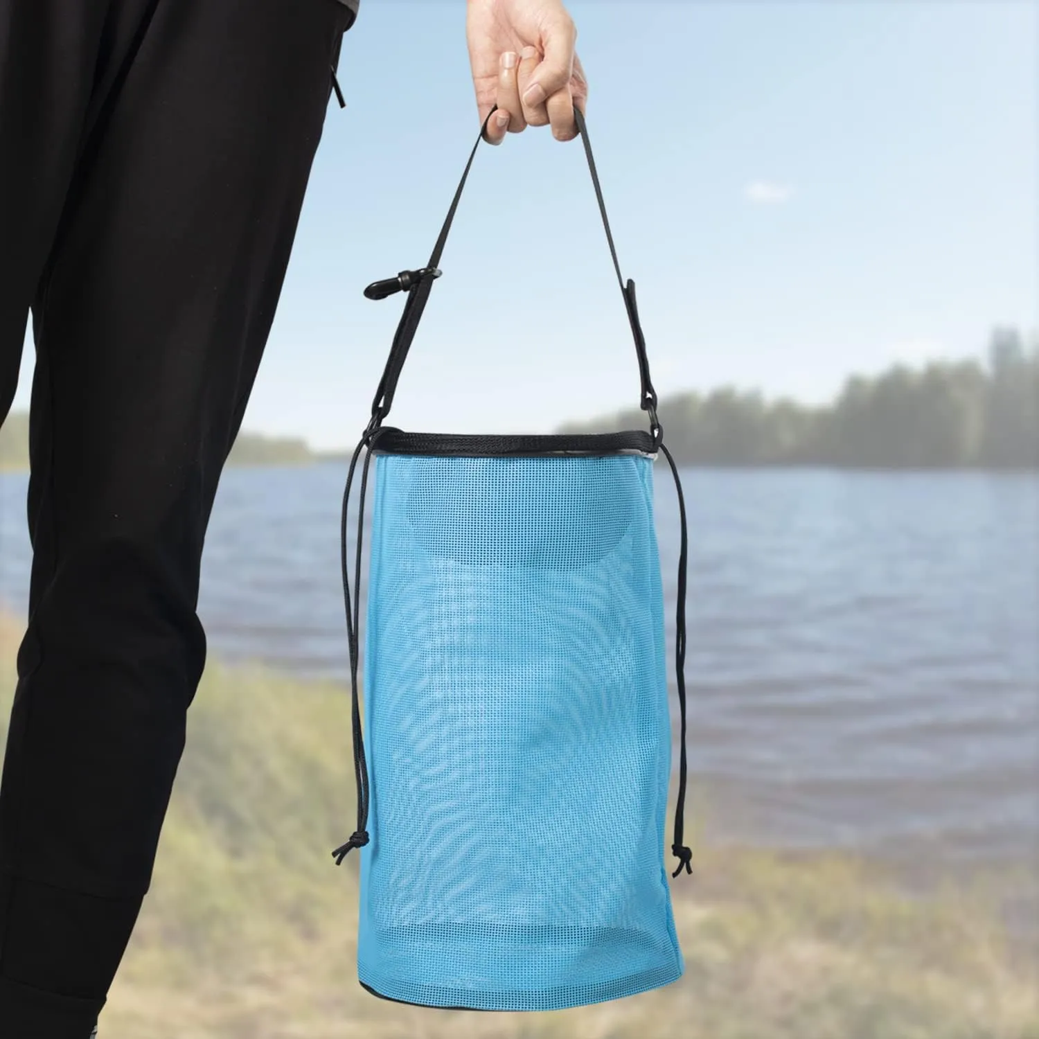 Fishing Bait Mesh Bag - Live Bait Storage Cage, Textilene Mesh Fishing Net