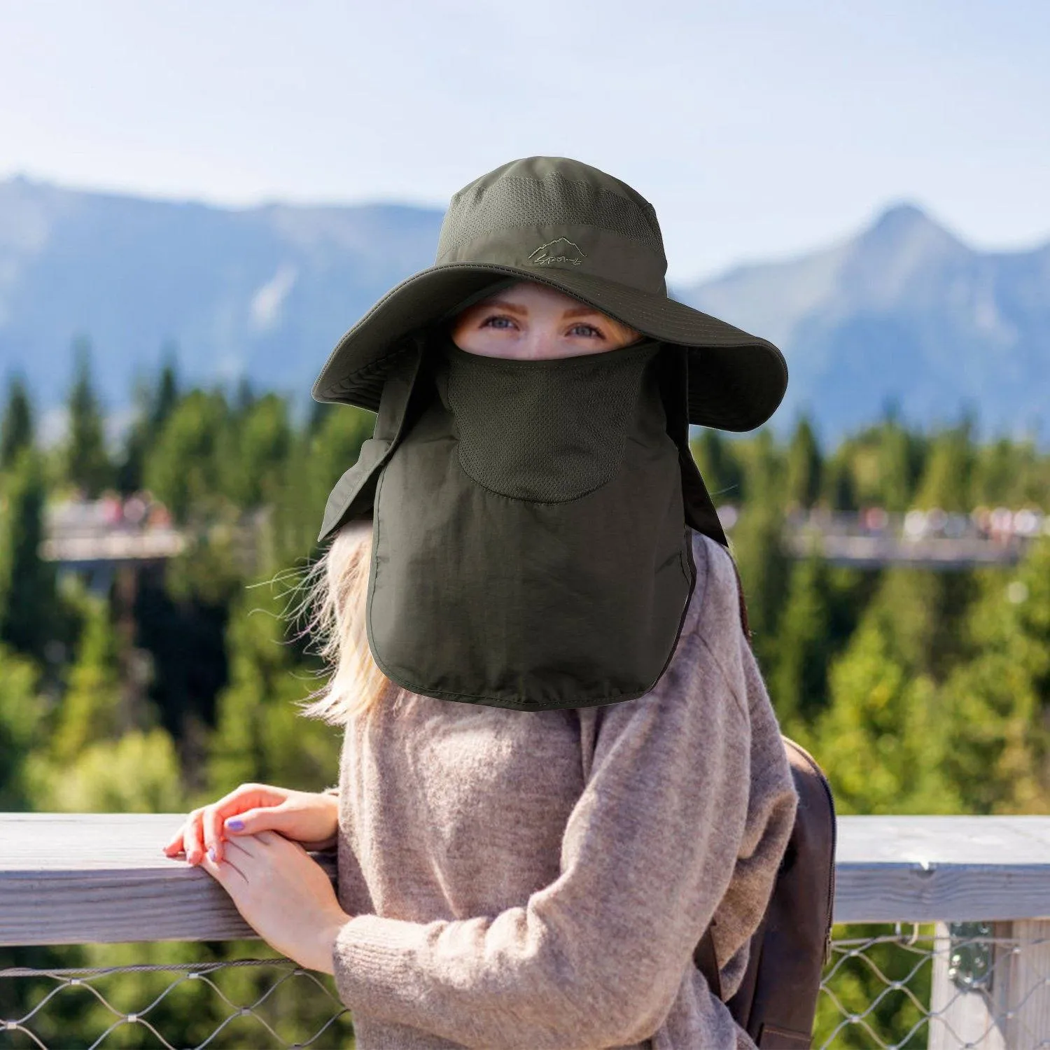 Fishing Bucket Hat Breathable Wide Brim