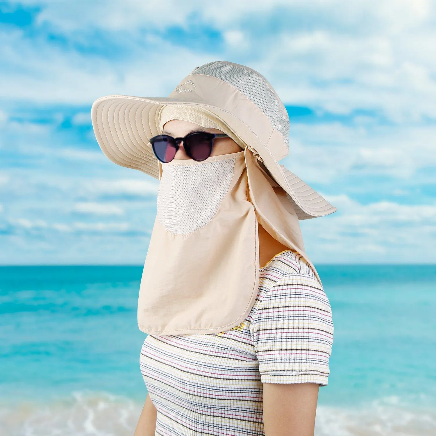 Fishing Bucket Hat Breathable Wide Brim