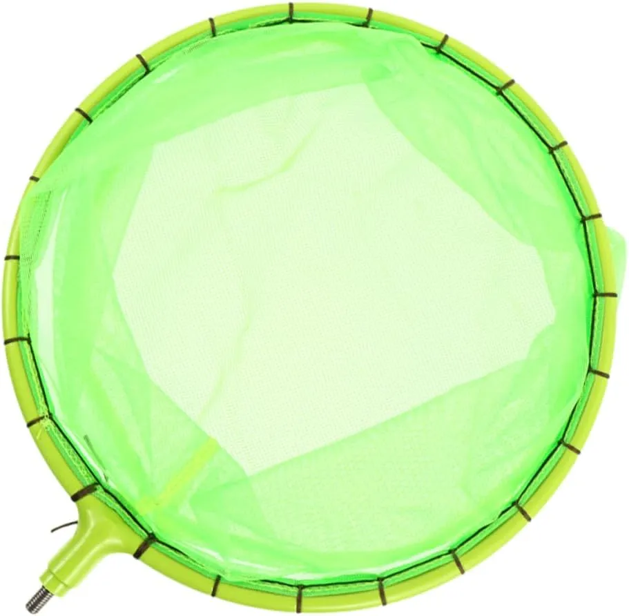 Fishing Landing Net Removable Fluorescent Outdoor Fishing Tool Fish Friendly Design for Safe Catching and Observation for Enthusiasts