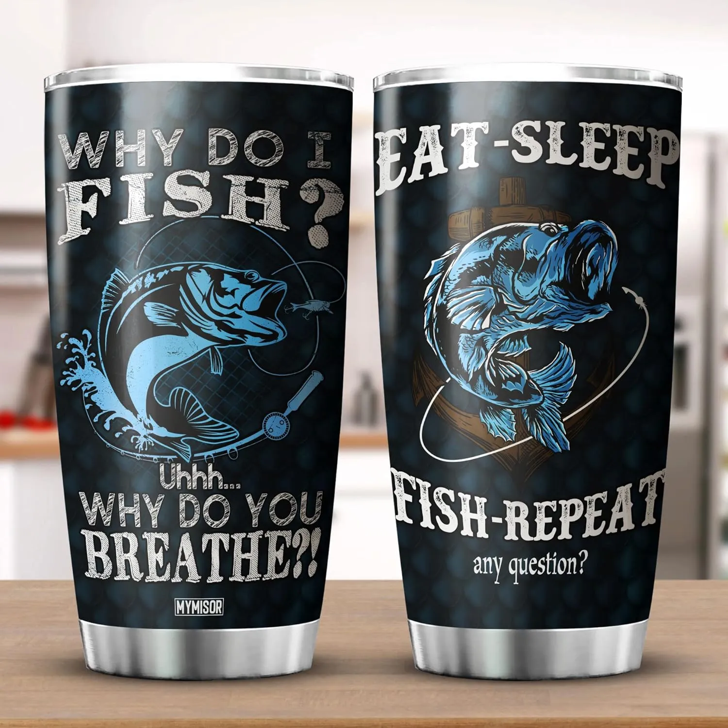 Fishing Tumbler For Men Why Do I Fish Lover Gift Stainless Steel Cups Insulated Tumblers Fisherman Gifts For Dad Daddy Funny Saying Fish Bass Outdoorsman Rodfather Mugs