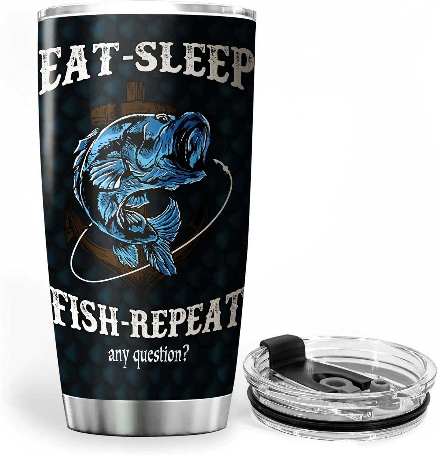 Fishing Tumbler For Men Why Do I Fish Lover Gift Stainless Steel Cups Insulated Tumblers Fisherman Gifts For Dad Daddy Funny Saying Fish Bass Outdoorsman Rodfather Mugs