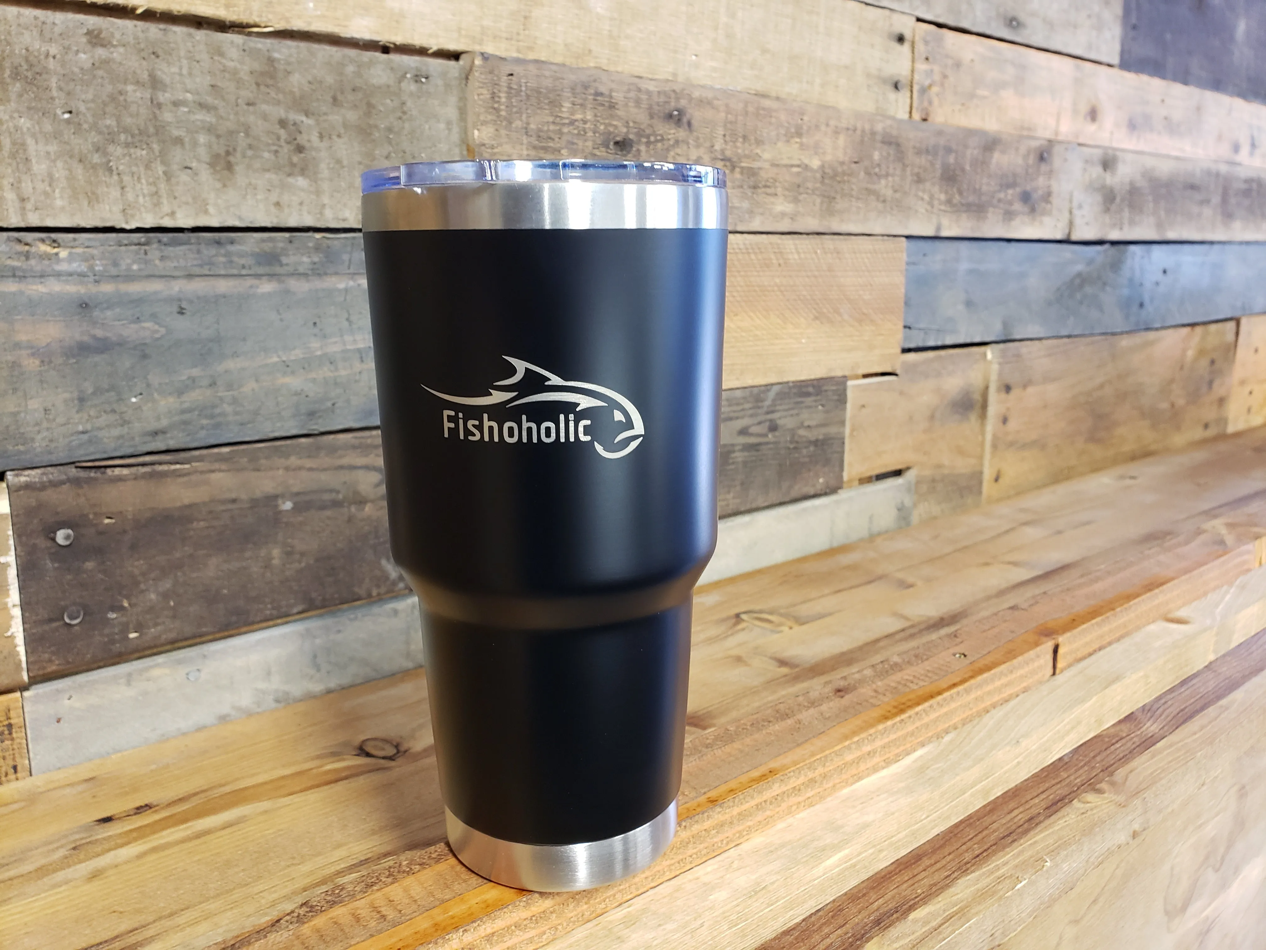 Fishoholic - 3 pack Bundle 20oz & 30oz & 36oz - 2 Tumblers w' Magnetic Slide Lid & KEG/Bottle - Double Wall Stainless Steel Vacuum Insulated