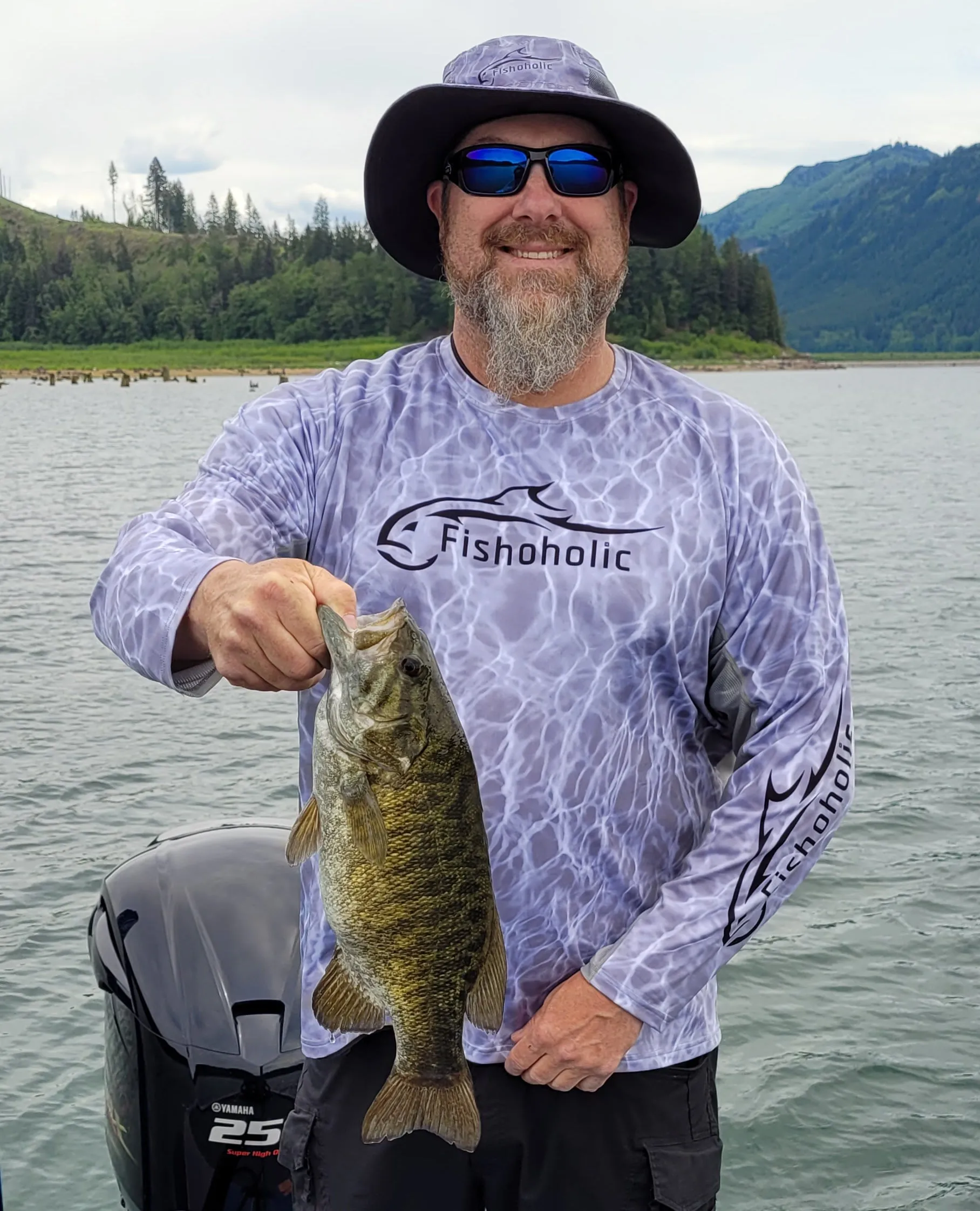 Fishoholic GRYho-l/xl Boonie Hat - Bucket Hat - UPF50  Sun Protection Wide Brim Fishing Hat - 2 Adj Straps