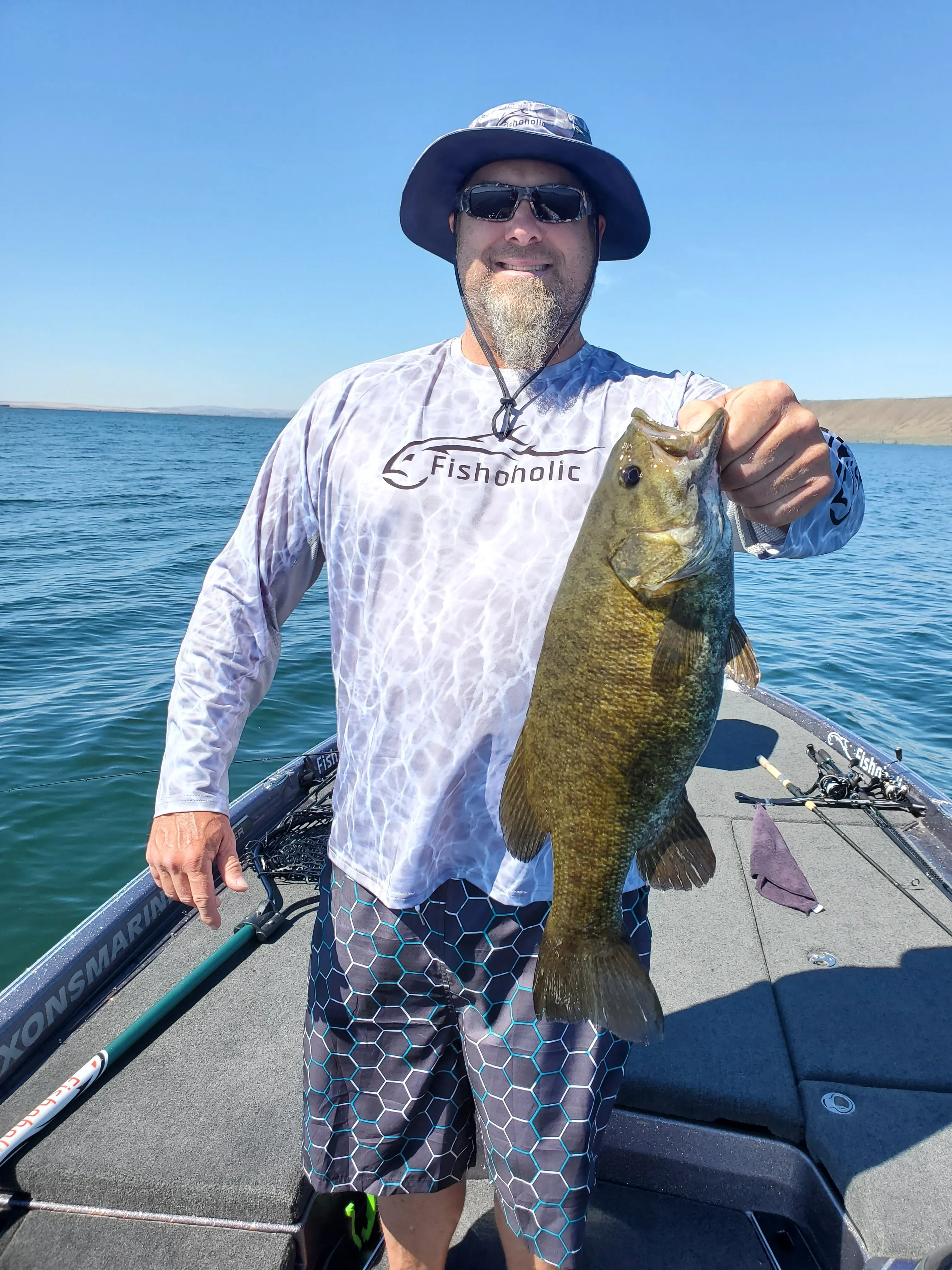 Fishoholic GRYho-l/xl Boonie Hat - Bucket Hat - UPF50  Sun Protection Wide Brim Fishing Hat - 2 Adj Straps