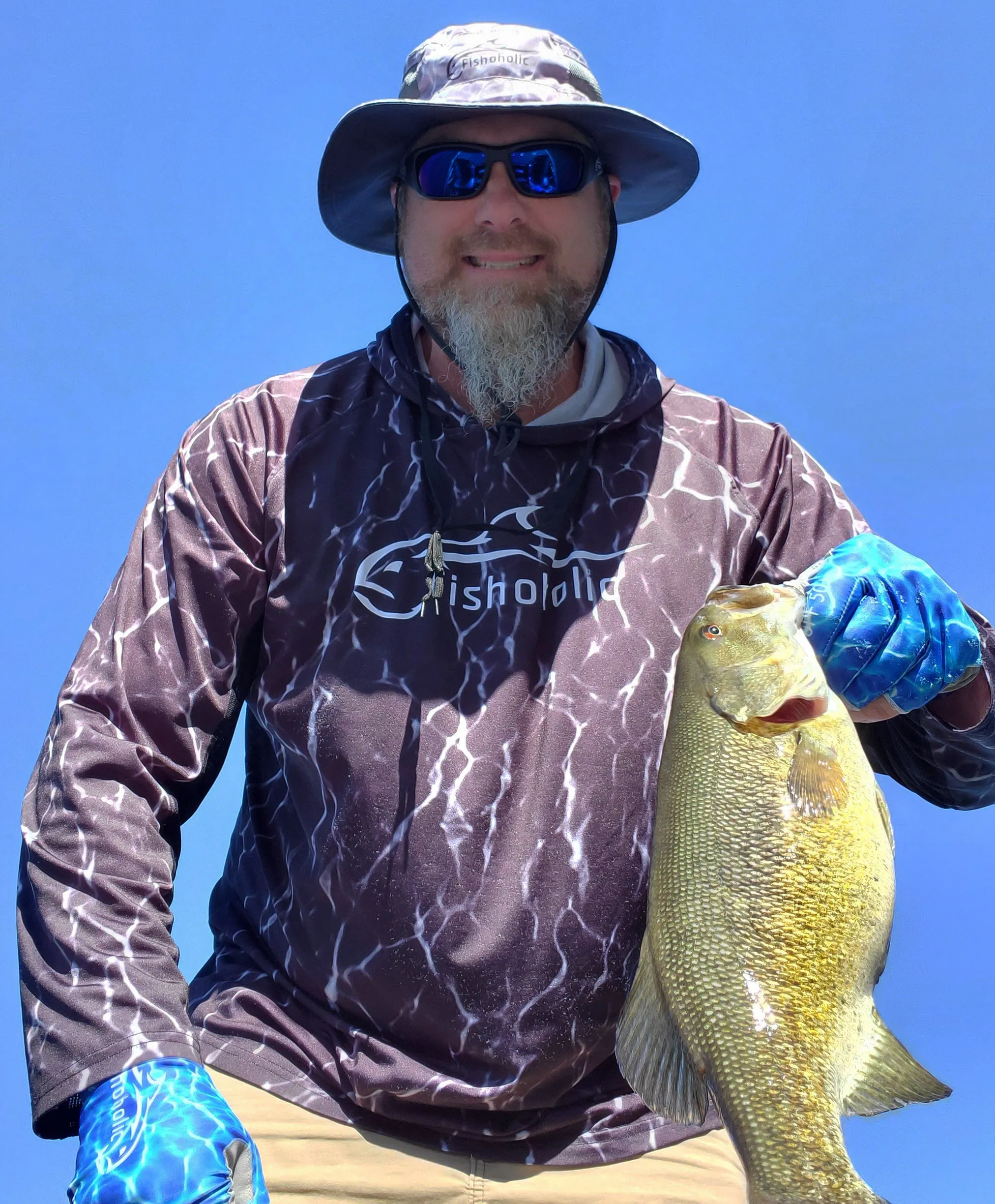 Fishoholic GRYho-l/xl Boonie Hat - Bucket Hat - UPF50  Sun Protection Wide Brim Fishing Hat - 2 Adj Straps