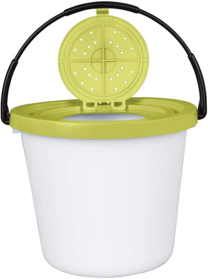 Flambeau Outdoors 6055BC 8 Qt. Insulated Minnow Bucket, Live Bait Fishing Storage, Lime Green/White
