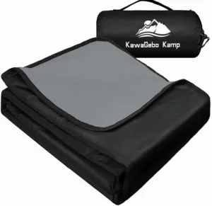Fleece Waterproof Outdoor Blanket, Windproof Stadium Blanket for Camping, Picnics, and Sports Stay Dry and Comfortable 80"x58"