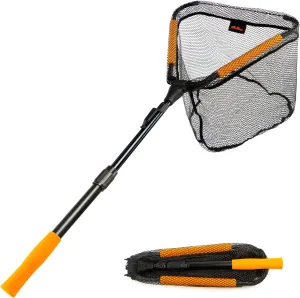 Floating Fishing Landing Net - Foldable for Freshwater or Saltwater - Folding and Fly Fishing