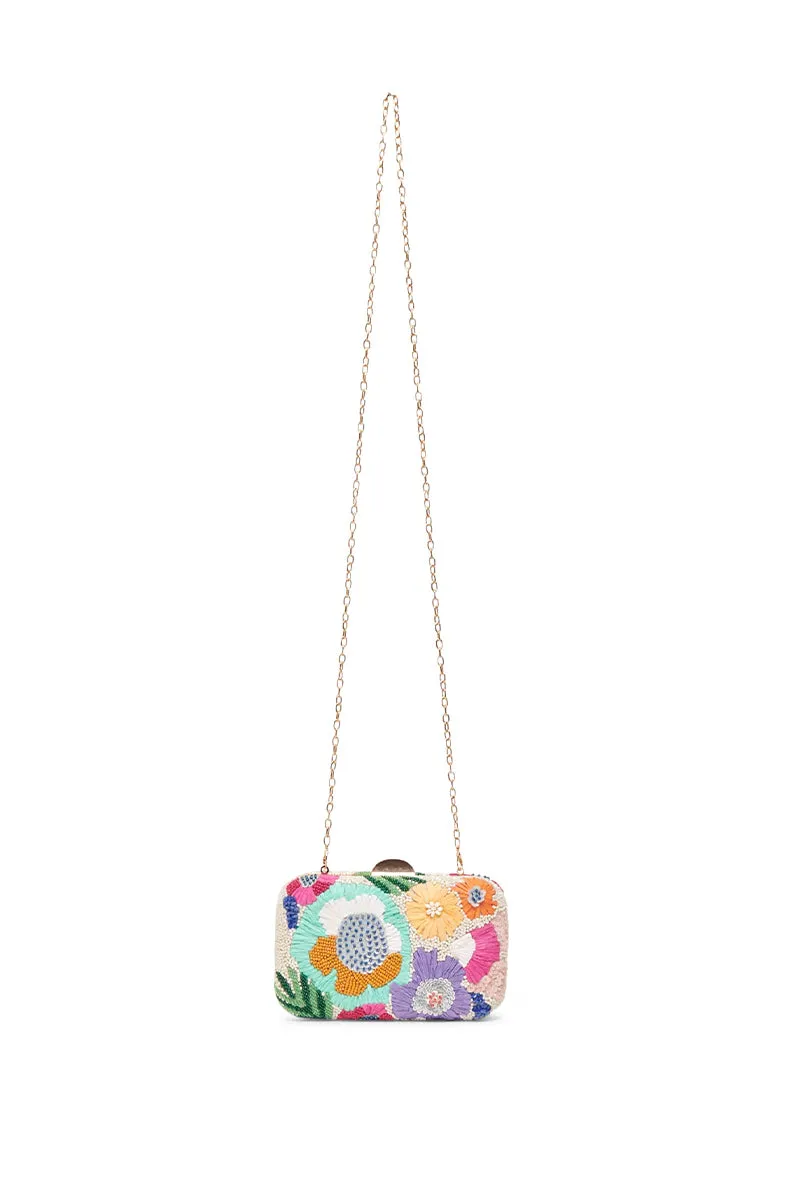 Floral Sequin Clutch