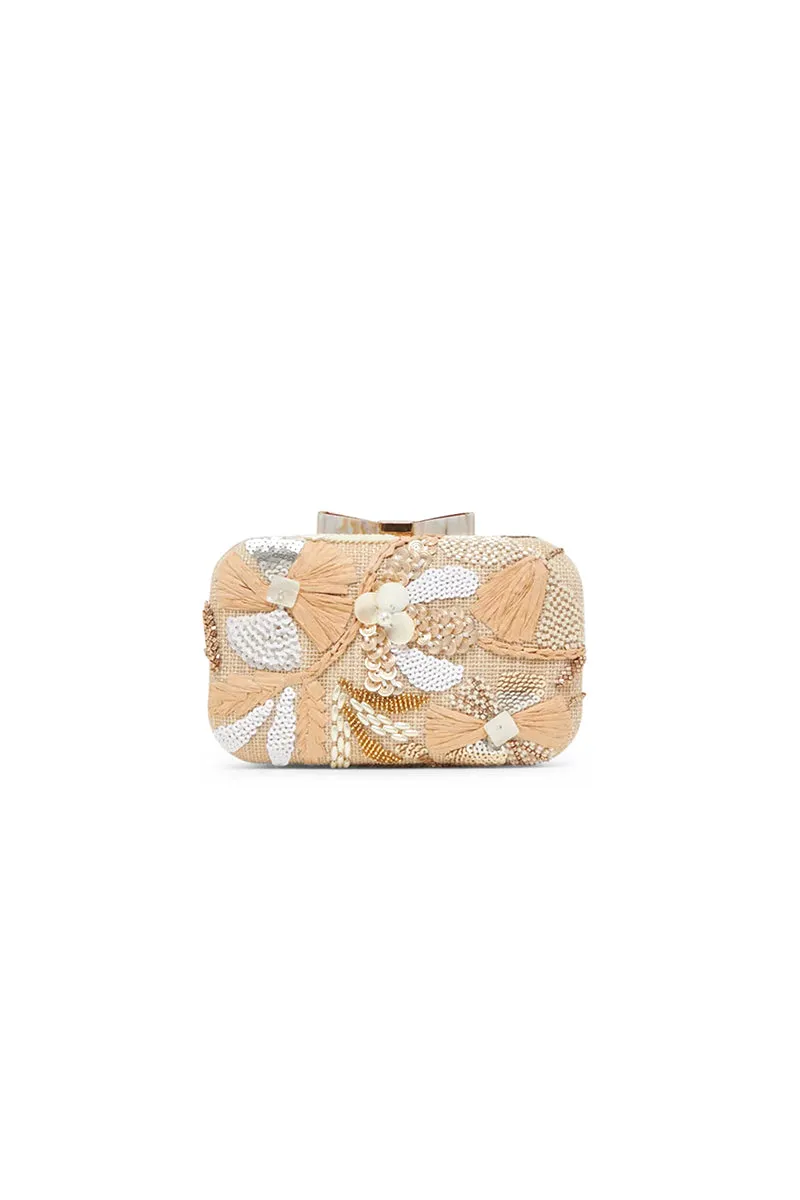 Floral Sequin Clutch