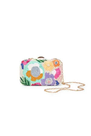Floral Sequin Clutch