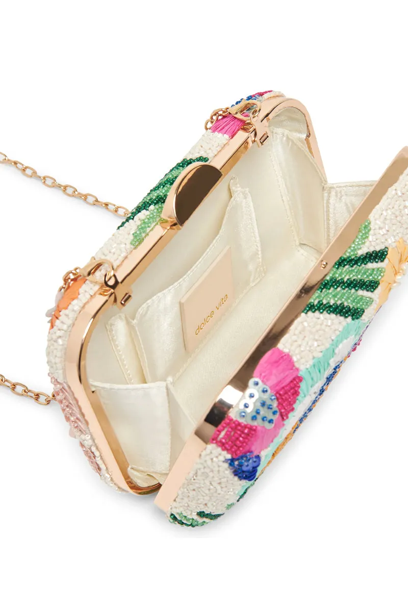 Floral Sequin Clutch