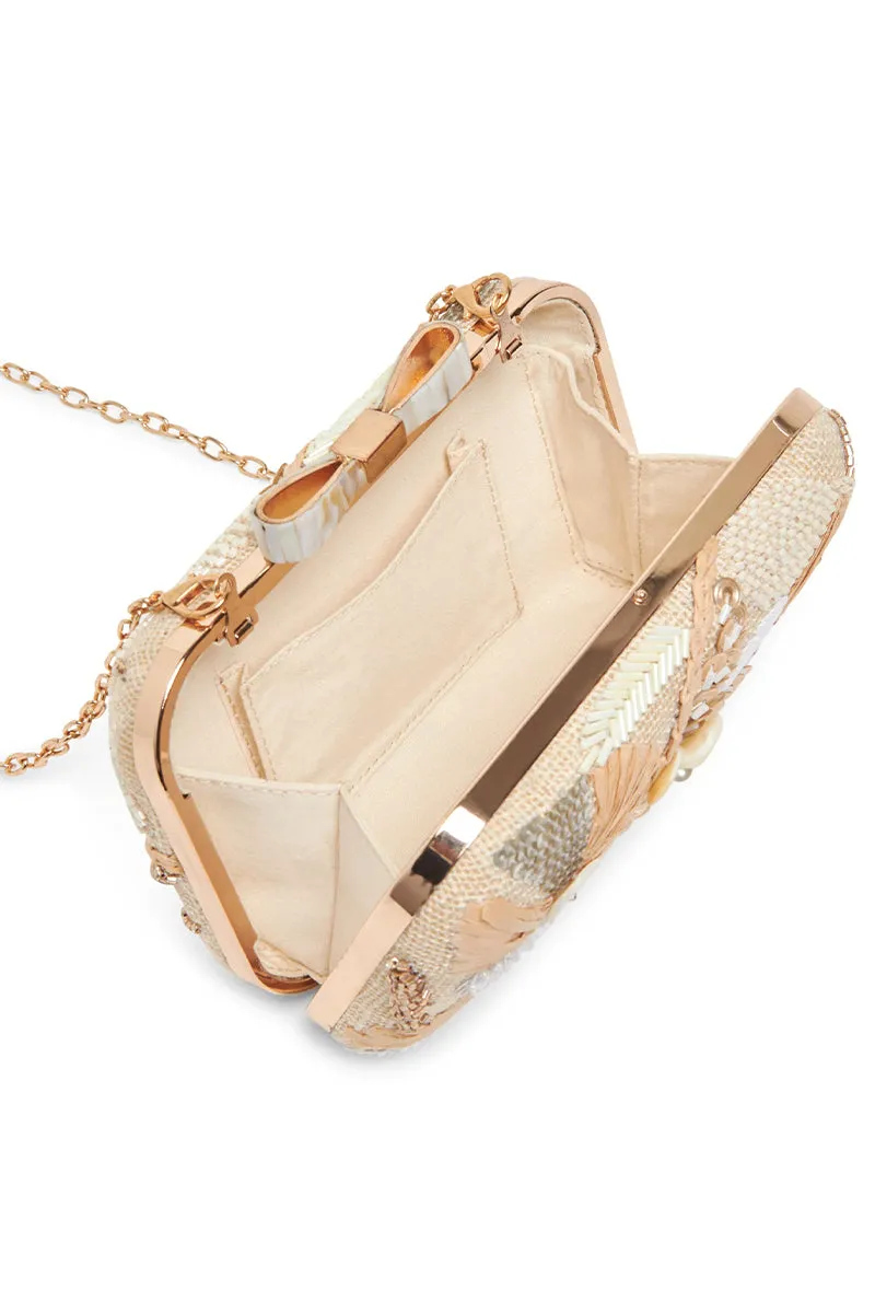 Floral Sequin Clutch