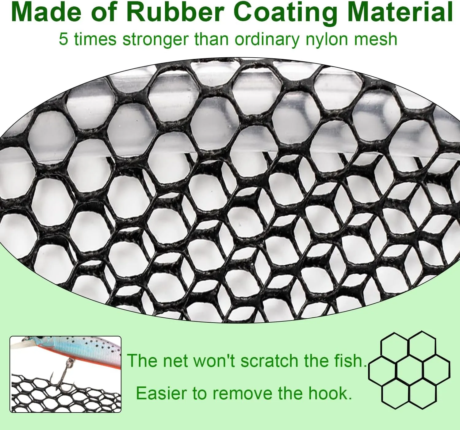 Foldable Fishing Net, Landing Fishing Pier Nets, Drop Net for Pulling Up Fish with Rope, Portable Bridge Fishing Net for Minnows, Crawfish, Shrimp