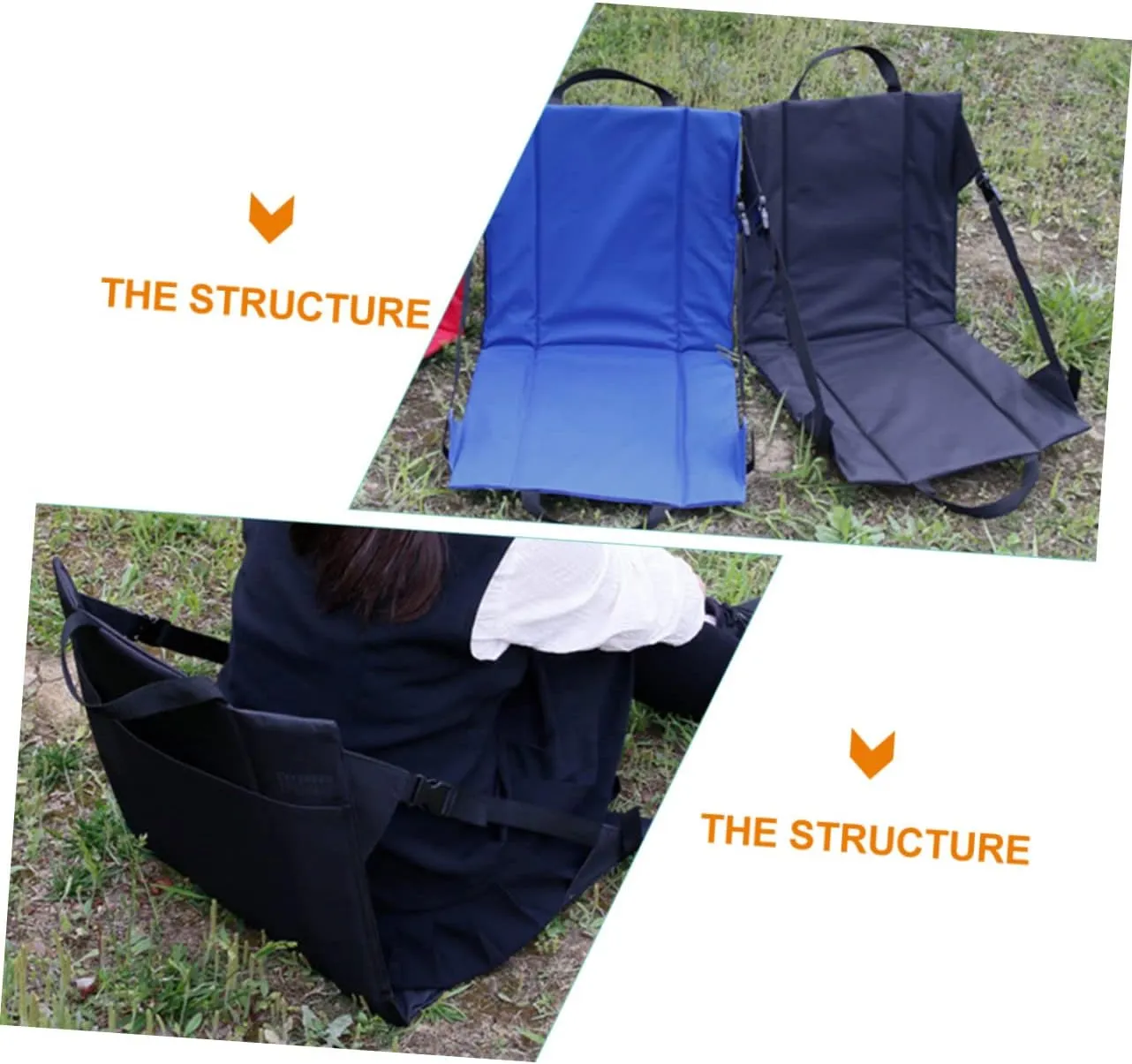 Foldable Outdoor Seat Camping Leisure Chairs Oxford Mesh Storage Lightweight Easy to Store