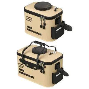 Folding Live Fish Bucket EVA Fishing Bucket multifunction Portable Water Tank Fishing Gear Live Fish Box Fishing Accessories