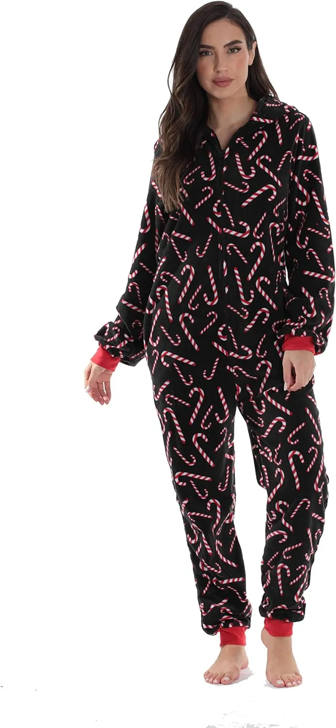 #followme Matching Adult Onesie for Family, Couples, Dog - Candy Cane