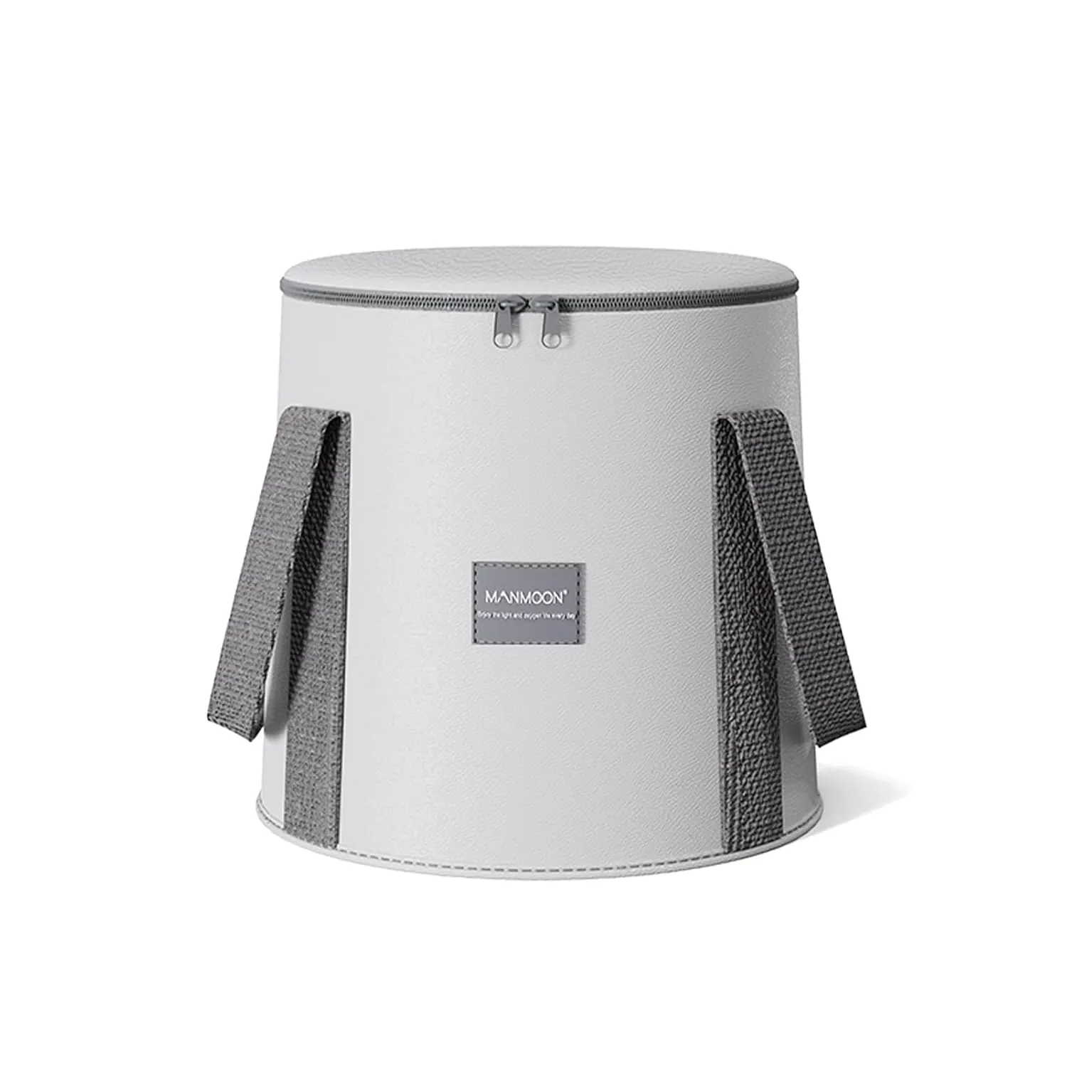 Foot Bath Basin 25L Collapsible Bucket,Portable Foldable Waterproof Foot Soak Tub with Handle, Multifunctional Travel Foot Spa Bag for Outdoor Travel, Camping, Fishing (Gray)