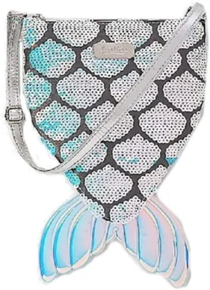 For Girls Mermaid Sequin Scales Tail Crossbody Purse Bag