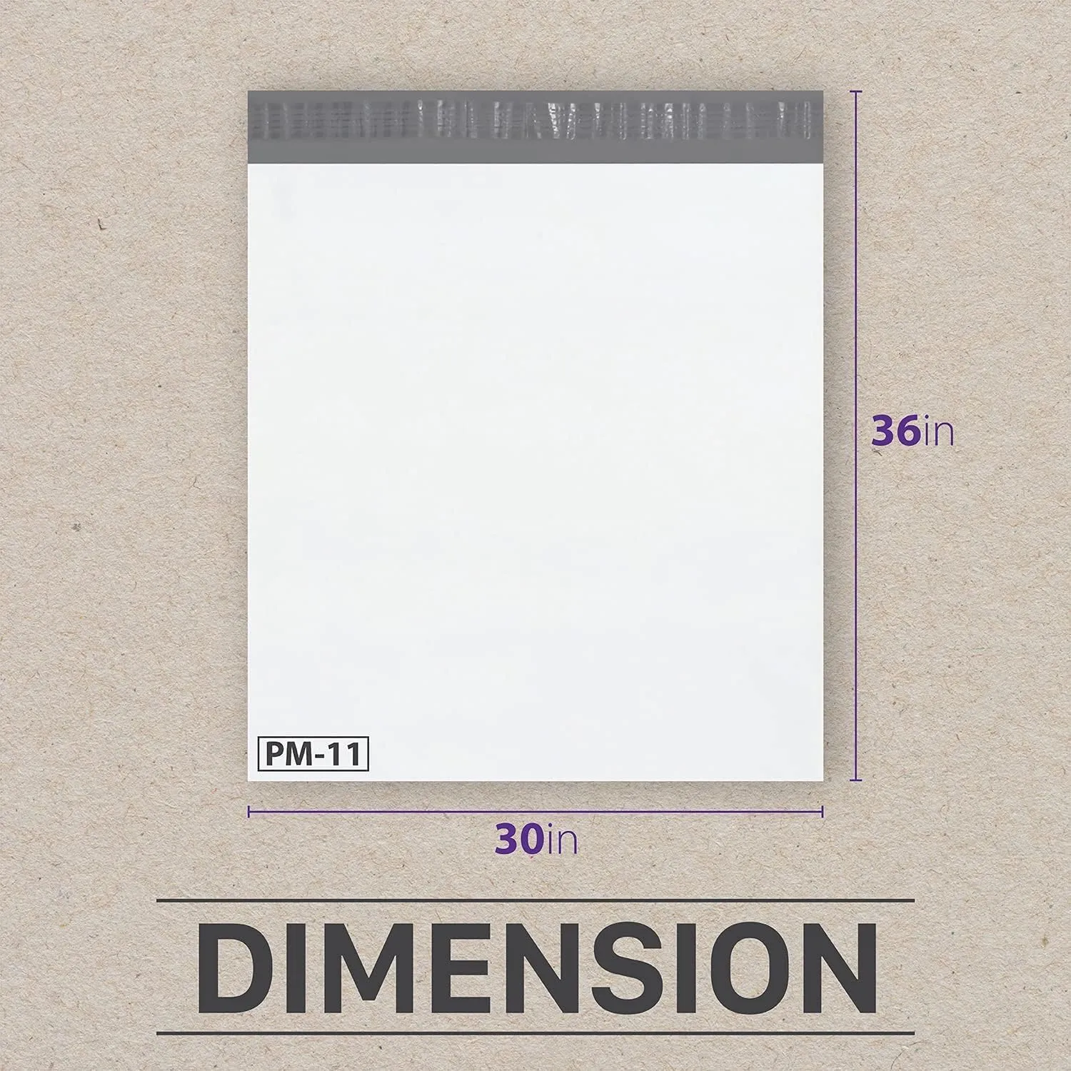 Fosmon 30x36 (10 Pack) Large Poly Mailers, Self-Seal Tear-Proof Waterproof Strong Adhesive Shipping Envelopes Bags for Clothing, Business Suppliers