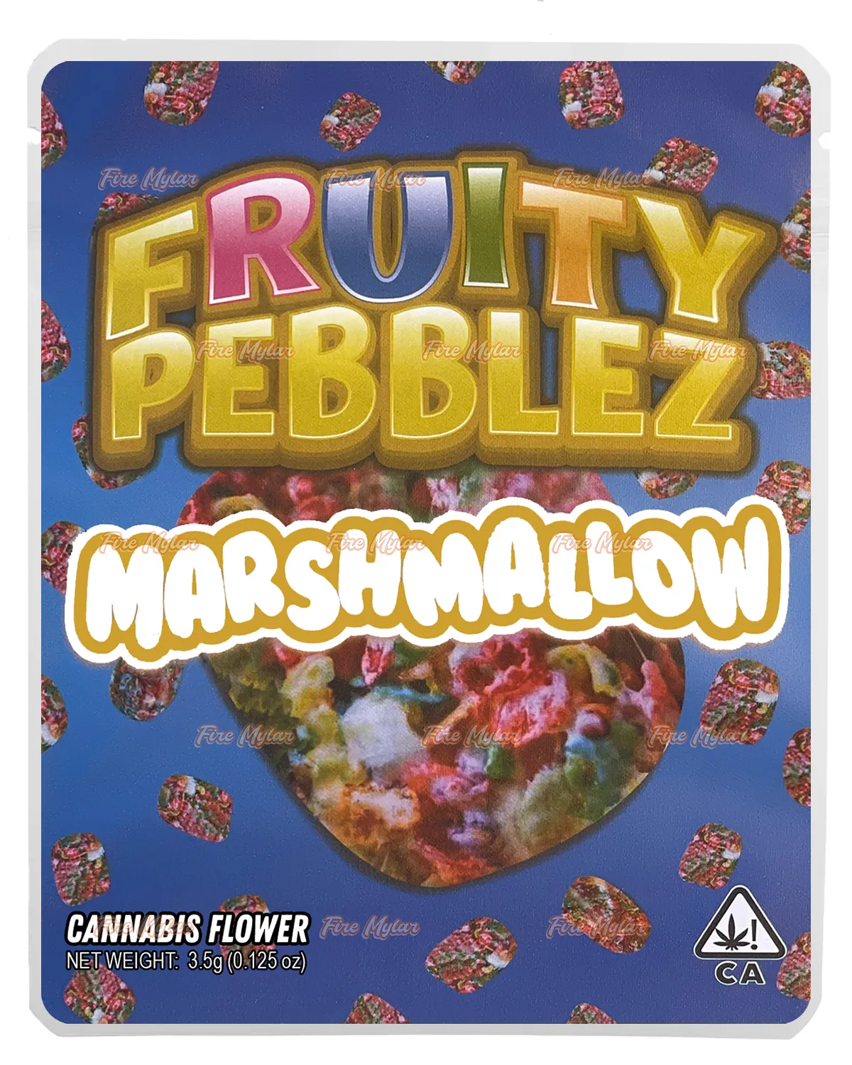 Fruity Pebblez Marshmallow (RETRO) 3.5g Mylar Bags Sprinklez Torch World (made-to-order)