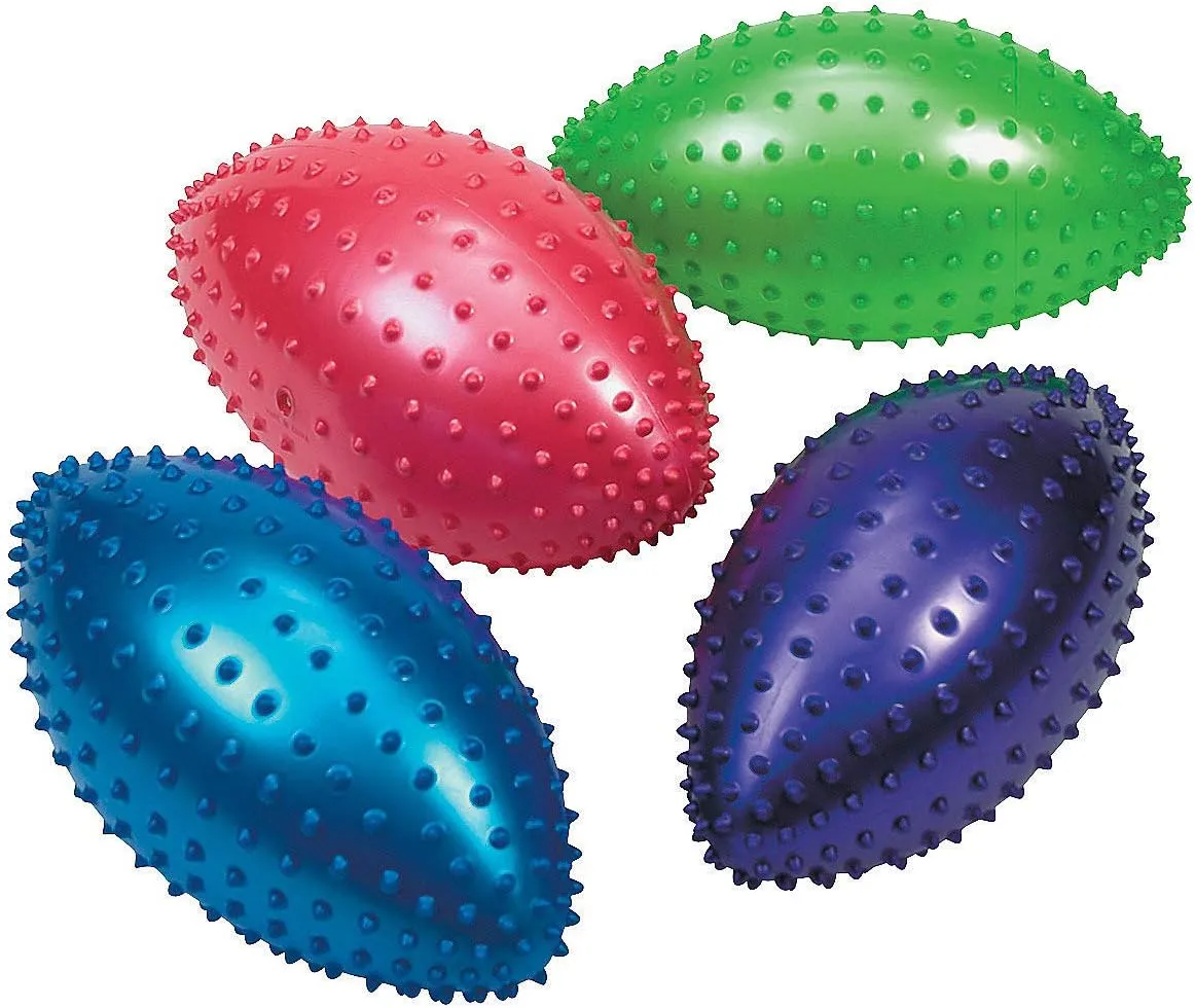 Fun Express 10" Spike Football-DEFLATED - Toys - 12 Pieces