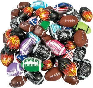 Fun Express - Football Kickball Assortment (50pc) - Toys - Assortments - 50Pc Assortments - 50 Pieces