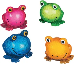 Fun Express Squeezable Sticky Frogs - Toys - Vbs Vacation Bible School Supplies/Decor - Toy for Crafting Party Supplies Home Decor Game - Birthday Party Decoration - 12 Pieces