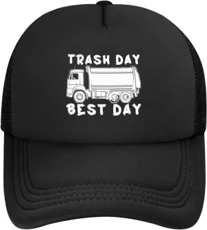 Garbage Day is The Best Day Classic Baseball Cap Breathable Adjustablestylish Outdoors Men Women1 Black
