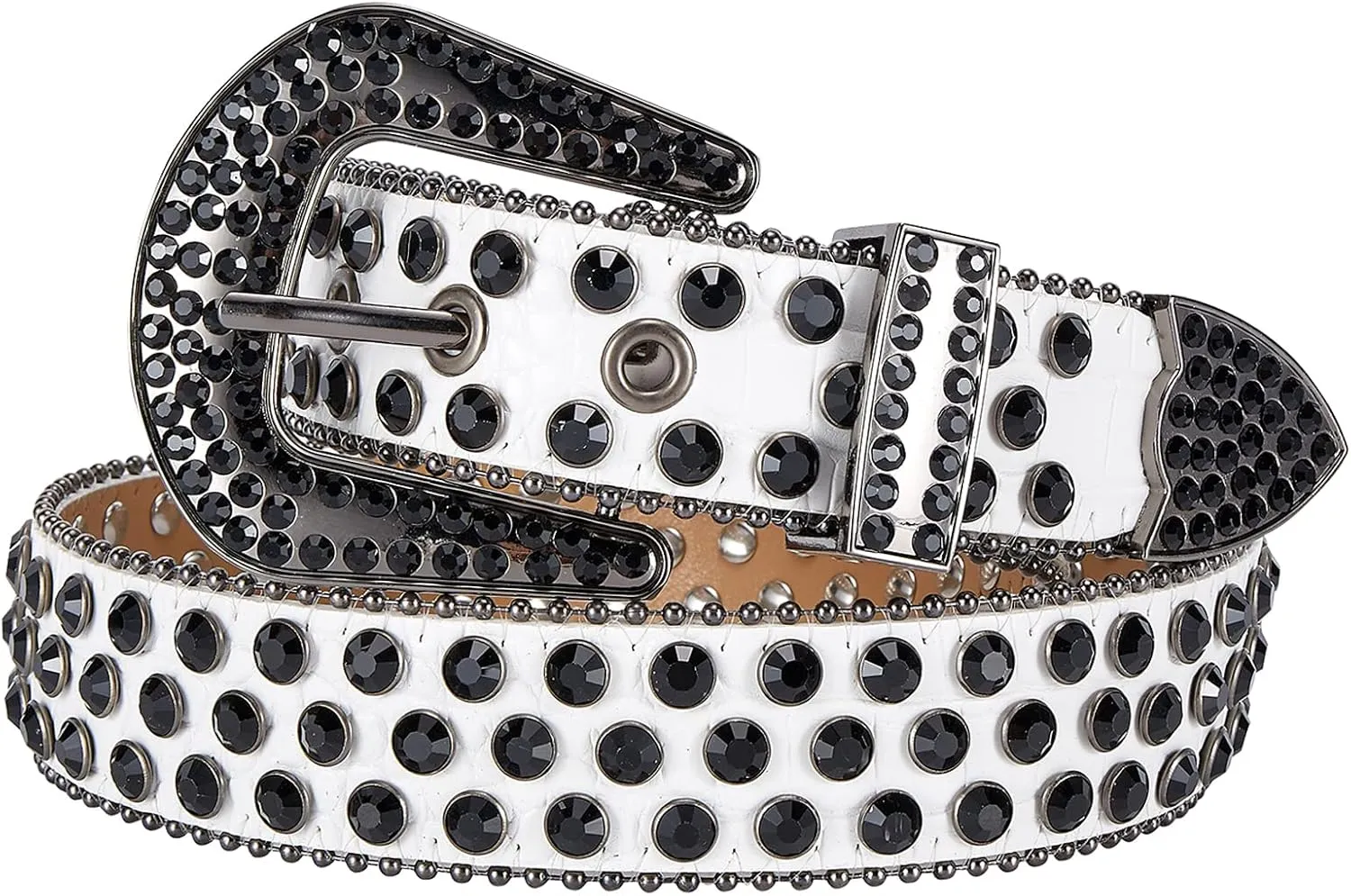 GARGOYLE BELLS Women Rhinestone Western Belt for Jeans Bling Studded Leather Cowgirl Cowboy Belts BB Wasit Diamond Belt