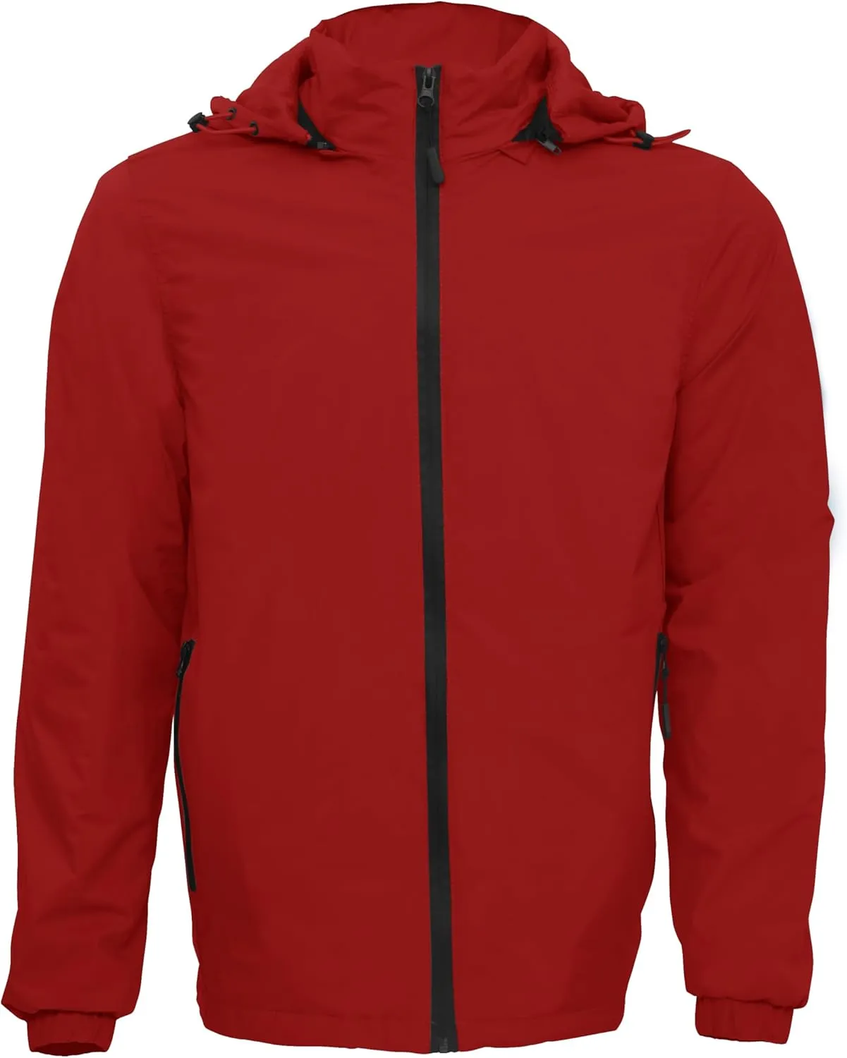 Gary Com Men Hooded Softshell Jacket Waterproof Lightweight Jacket Insulated Fleece Lined Zip Rain Shell Jacket