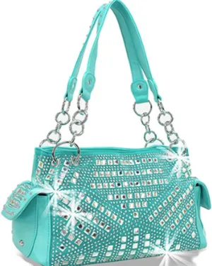 Gem Studded Rhinestone Concealed and Carry Purse