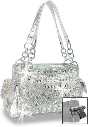 Gem Studded Rhinestone Concealed and Carry Purse