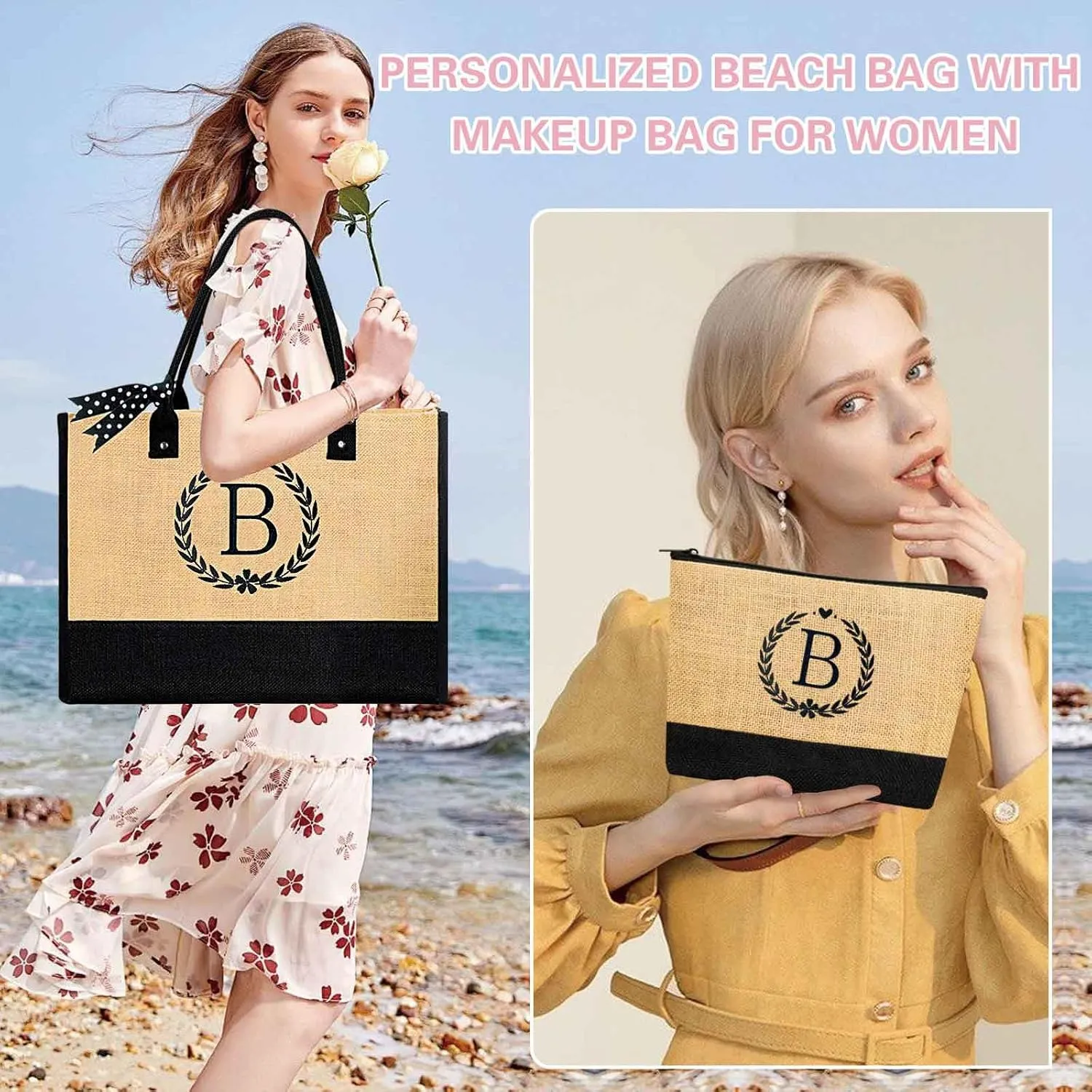 GhvyenntteS Retirement Gift for Women 2025, Graduation Gifts for Her 2025, Birthday Gifts for Women - Beach Bag with Zipper