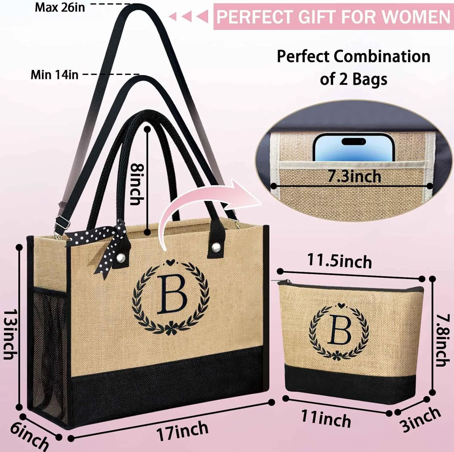 GhvyenntteS Retirement Gift for Women 2025, Graduation Gifts for Her 2025, Birthday Gifts for Women - Beach Bag with Zipper
