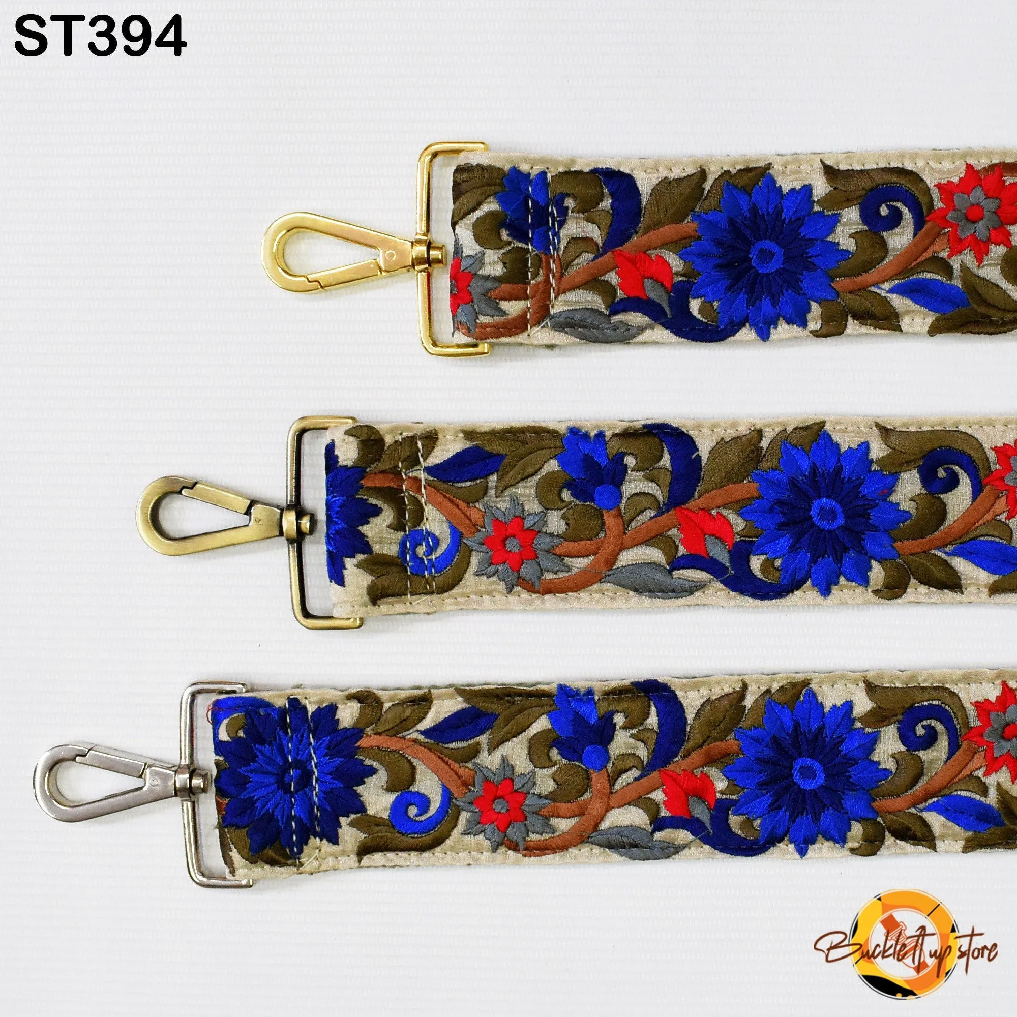 Gift for Friend Embroidered Replacement Purse Strap Crossbody Strap for Purses Handbag Boho Bag Strap Floral Embroidery Strap Guitar Strap